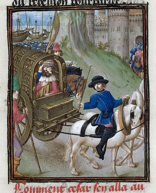 Xe ngựa là phương tiện được sử dụng thời Trung Cổ